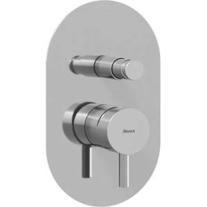 RAVAK Espirit - Скрита батерия, за 2 уреда, с корпус, хром X070204 (X070204)