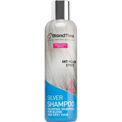 Blond Time Silver šampon stříbrný efekt pro blond vlasy neutralizuje žluté odstíny 200 ml