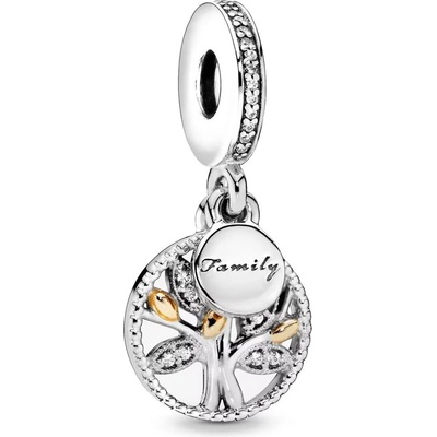 DELIS Чар/талисман от сребро 925, jw1141, модел дърво, с родиево покритие