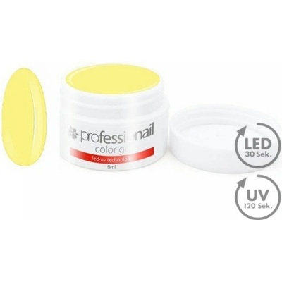 Professionail Barevný LED UV gel WILD TULIP Žlutá 5 ml