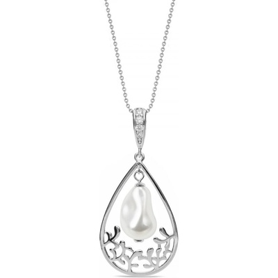 Spark Stříbrný bílý perlový caresse NF584312W White pearl