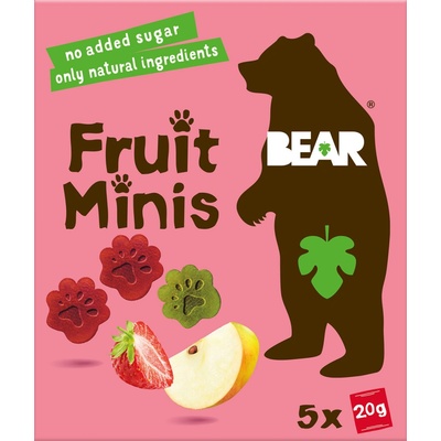 Bear Fruit Minis Strawberry Apple 5 x 20 g – Zbozi.Blesk.cz