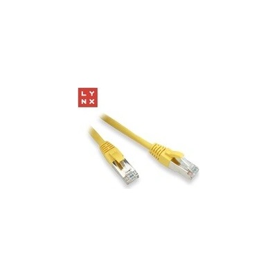 Lynx CS LX-FTP5E-0030-YELLOW FTP patch Cat5e PVC CCA 0,3m žlutý 10ks