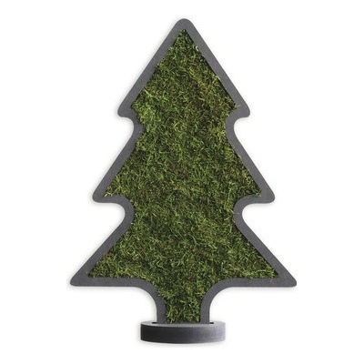 Mechový obraz styleGREEN Vánoční stromek 37,5x27 cm