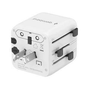 Gembird Universal travel adapter white