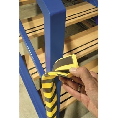 Ochranný rohový profil "C35", žlutá-černá, magnetický, 5 ks/balení, DURABLE 1112130