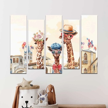 Art gift Декоративен панел за стена Парти жирафи