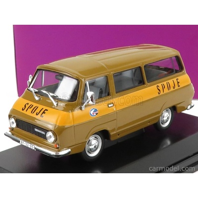 Abrex Škoda 1203 Minibus Poste Spoje 1974 Hnedožltá 1:43