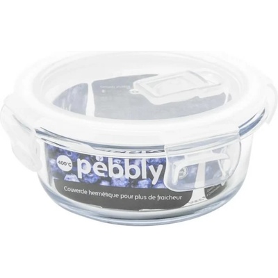 Pebbly Кръгла кутия за храна Pebbly - 400 ml, 13.5 х 5.5 cm (PEBBLY PKV400ROB)