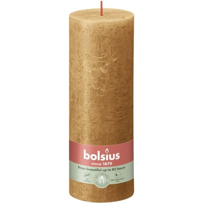 Bolsius Bolsius Polska Sprzedaż sp. z o. o. Валяк за блясък Bolsius Rustic 68×190 мм - Spice Brown (кафяв)