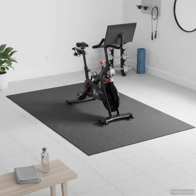 vidaXL Мат за спортна защита Черен 183 x 122 x 0, 6 см Високоплътен PVC (42029496)