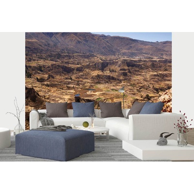 DIMEX ART Самозалепваща се флизелинова фототапета терасовидни полета 375 x 250 см