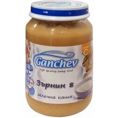 Ганчев пюре млечна каша зърнин 8 - 190 г