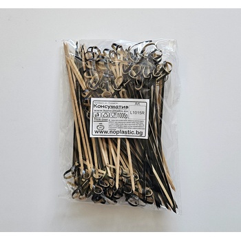 ЛАЙТС БАМБУКОВИ КЛЕЧКИ ВЪЗЕЛ ЛУКС - 15СМ, 100БР