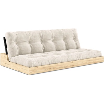 Karup Design Бял разтегателен диван от велур 196 cm Base - Karup Design (137402510)