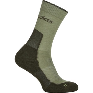 Icebreaker Дамски туристически чорапи Icebreaker Women's Merino Hike+ Light Crew Walking socks - Lichen / Dark Loden - размер 35-37 (EU) (201-9235-1011)