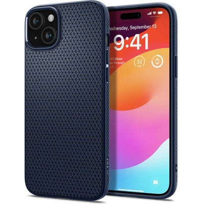 Spigen Гръб Spigen Liquid Air за iPhone 15 - Син