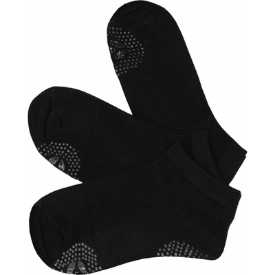 Pesail Jóga protišmykové ponožky bambus 3bal čierna