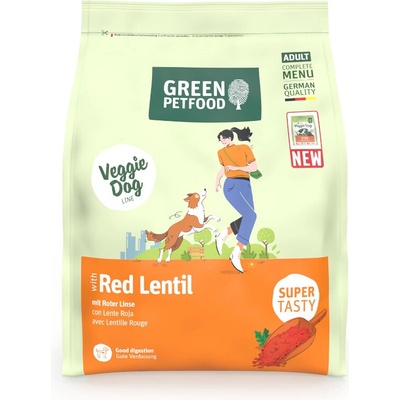 Green Petfood Veggie Dog s červenou šošovicou 0,9 kg
