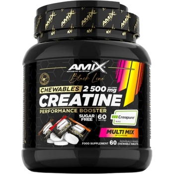 Amix Nutrition Black Line Creatine Creapure 2500 mg Zero Sugar [60 Дъвчащи таблетки] Мулти плодове