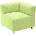 Полша Ъглов диван с облегалка - зелен, височина 35 см (046030)