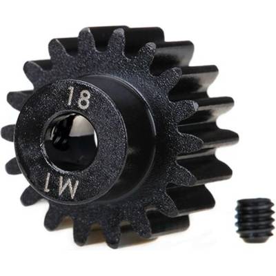 Traxxas Пиньон 18 зъба 0.8 модул Gear, 18-T pinion (machined) (m1.0 metric pitch) (fits 5mm sh, #TRX6491R (TRX6491R)