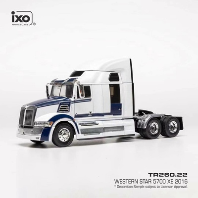 IXO Western Star 5700 EX 2016 Bílá/Modrá 1:43