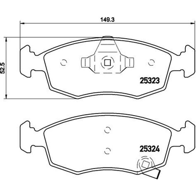 BREMBO Sada brzdových platničiek kotúčovej brzdy P11031
