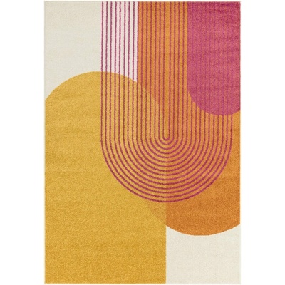 Asiatic Carpets Muse Orange Retro Žlto-oranžový