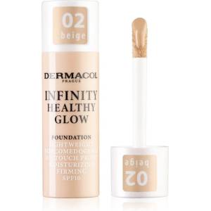 Dermacol Infinity Healthy Glow течен фон дьо тен SPF 10 цвят 02 Beige 20 гр