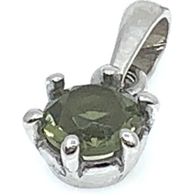Jan Kos jewellery Stříbrný přívěsek s vltavínem 32106269
