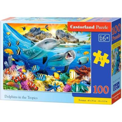 Castorland Пъзел Castorland от 100 части - Делфини (B-111169)