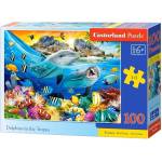 Castorland Пъзел Castorland от 100 части - Делфини (B-111169) - ozone