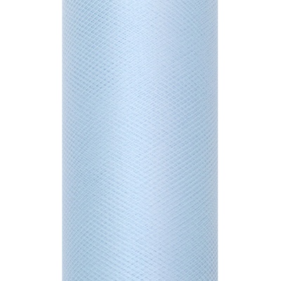 Svatební tyl, šíře 50 cm - světle modrá ( 9 m / rol ) – Zboží Dáma