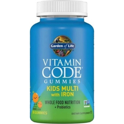 Garden of Life Vitamin Code Kids Multivitamíny s železem pro děti pomeranč medvídci 90 bonbónů