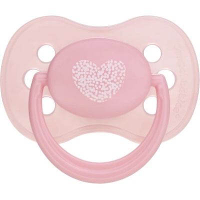 Canpol babies Силиконова залъгалка Canpol - Pastelove, 18+месеца, розово сърце (22/418 pink)