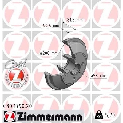 Brzdový buben ZIMMERMANN 430.1790.20 (430179020)