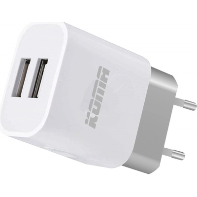 KOMA Consulting s.r.o. KOMA Nabíječka do sítě univerzální, 2x USB, 2.1A, 10W, bílá