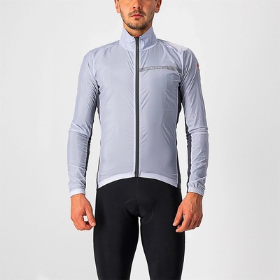Castelli Яке Castelli Men's Squadra Wind Shell Stretch Performance Cycling Jacket - Silver