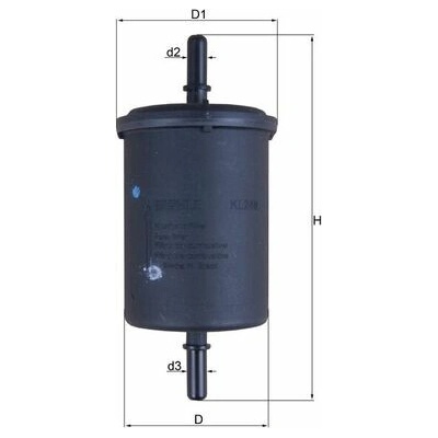 Palivový filter MAHLE ORIGINAL KL 248 (KL248)