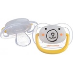 Bebeconfort Светещи силиконови залъгалки Bebe Confort - Physio Air, 2 броя, 6-18м, Yellow Bear (3104201980) - ozone