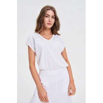 Moodo Дамска бяла блуза Moodo | Byal | ЖЕНИ | XS