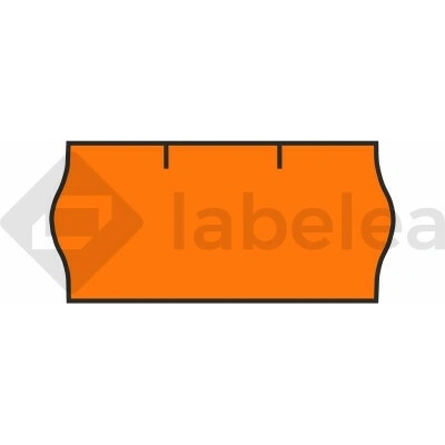 Labelea Samolepiace etikety do klieští, 26x12 mm Contact farebné signálne, Farba etikiet Signálna oranžová ECI2612CON36SO