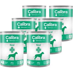 Calibra Ветеринарни диети за кучета с бъбречни проблеми 6x400г