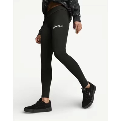 PUMA Essentials+ Script Leggings Black