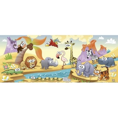 DIMEX ART Панорамни флизелинов фототапет животни от савана 375 x 150 см