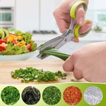 Herb Scissors Ножица за подправки, кухненска ножица за бързо рязане на билки и зеленчуци - Herb Scissors