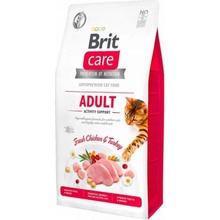 Brit Care Cat bez obilovin pro podporu fyzické aktivity dospělých koček s kuřetem a krocanem 7 kg