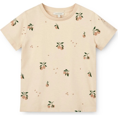 LIEWOOD Детска тениска LIEWOOD Kid's Apia Printed Shortsleeve T-Shirt - Peach / Sea Shell - размер 134-140 (EU) (704-5717-0111)