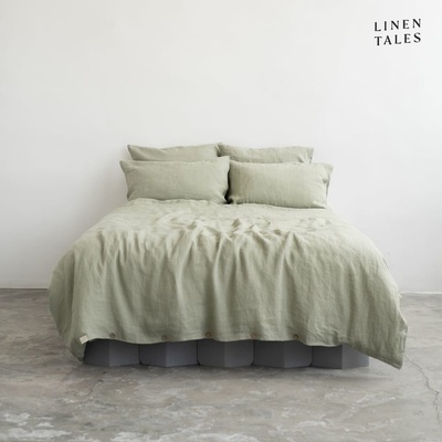 Linen Tales Светлозелено спално бельо за единично легло 14 0x200 cm - Linen Tales (LT-DCS-140x200/50x70-SA)